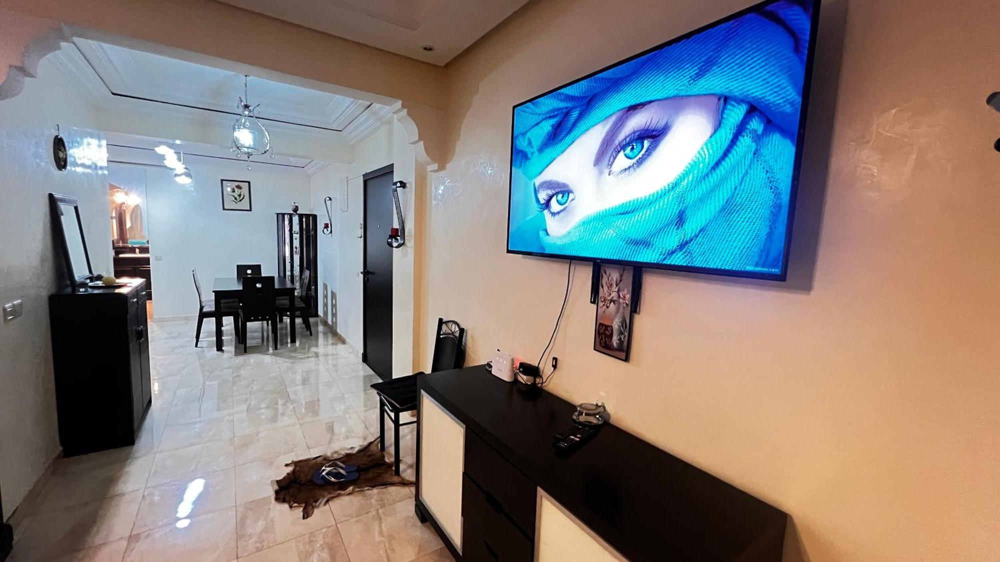 Magnifique Appartement Spacieux Confort Propre Familial 2 Chambres Salon Et Salle A Manger A 20Mn A Pied De Place Jemaa El Fina 4 Piscines Dans Espace De Golf A 12 Mn En Voitures L Entree Est Gratuit Pour La Clientele Ouvert Entre 10H Et 20H Марракеш Екстер'єр фото